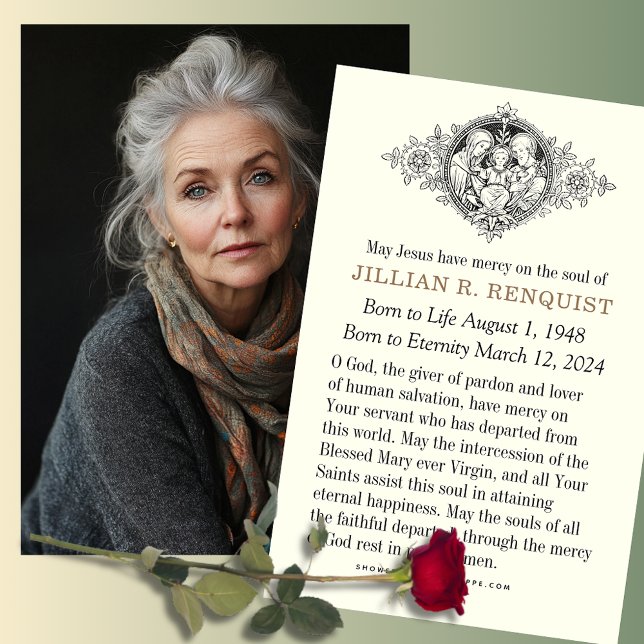 Tarjeta de plegaria de la simpatía por el funeral  (Subido por el creador)