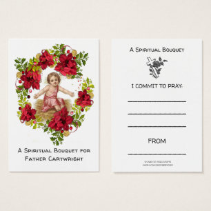 Tarjeta de plegaria espiritual para los Navidades
