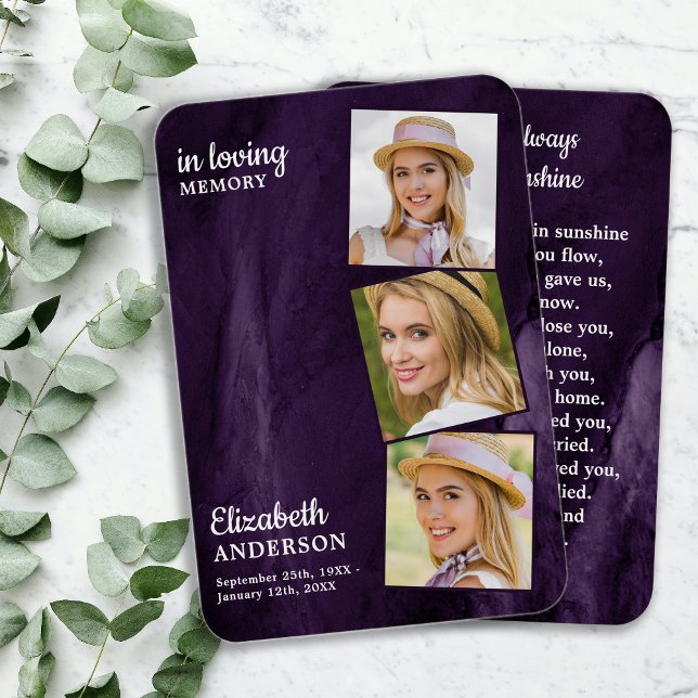 Tarjeta de plegaria funeraria conmemorativa 3 (Subido por el creador)