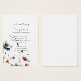 Tarjeta de plegaria para conmemoración de hongos/c