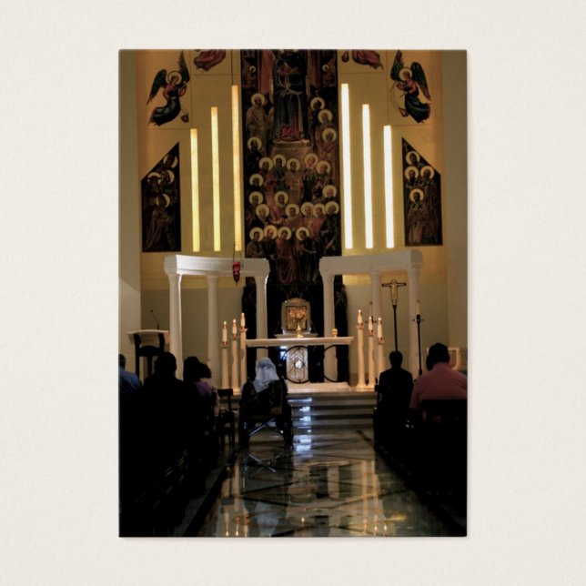 Tarjeta de plegaria para el coloquio de limpieza d (Frente)