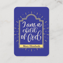 Tarjeta de plegaria personalizada para niños