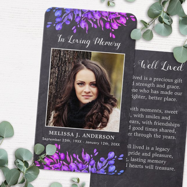 Tarjeta de plegaria Rustic Botanpathy Memorial (Subido por el creador)