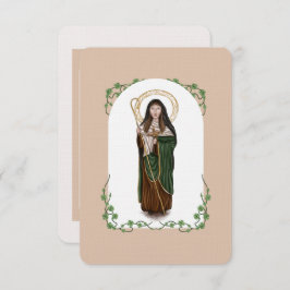 Tarjeta de plegaria St. Brigid of Kildare
