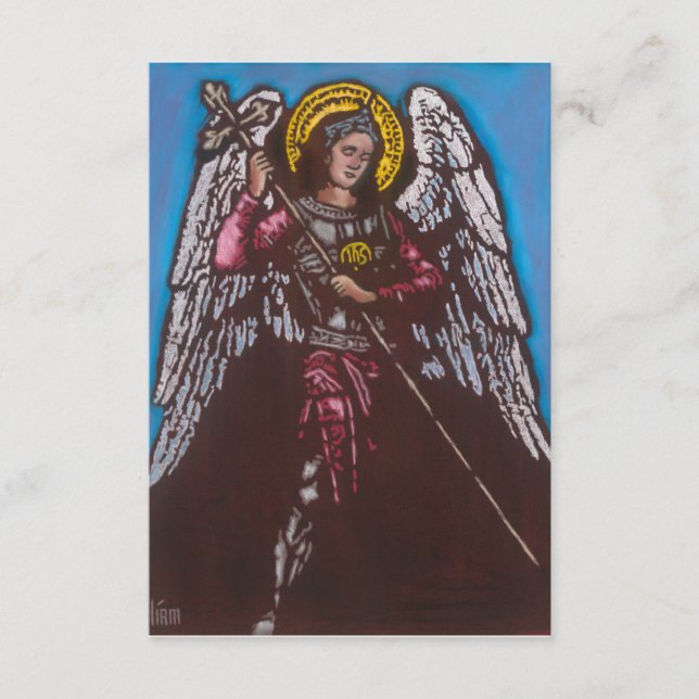 Tarjeta de plegaria St. Michael (Anverso)