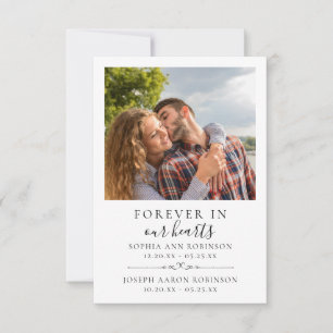 Tarjeta de plegarias funerales de fotografía conme