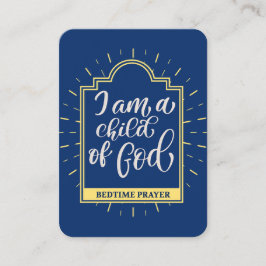Tarjeta de plegarias para niños