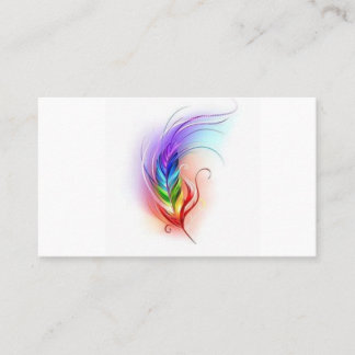 Tarjeta de plumas