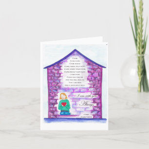 tarjeta de poema bellamente ilustrada 'La Invitaci