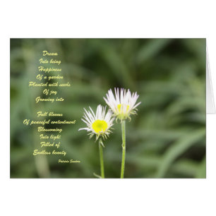Tarjeta de poema de Beauty eterna