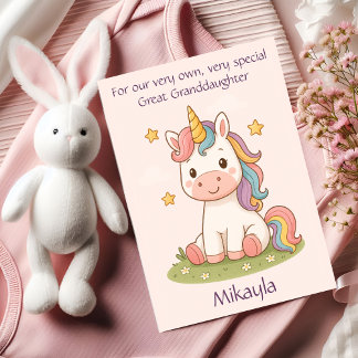 Tarjeta de poema de cumpleaños de la gran nieta pe