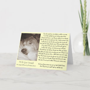 tarjeta de poema de simpatía animal del perro akit