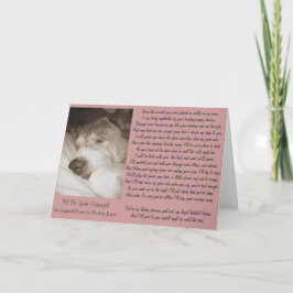 tarjeta de poema de simpatía animal del perro akit