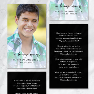 Tarjeta de poema Memorial en memoria de amor