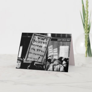 Tarjeta de poema Monotonous Beat B/W