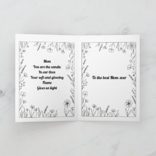 Tarjeta de poema personalizado para el Día de la M