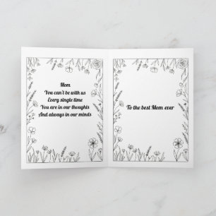 Tarjeta de poema personalizado para el Día de la M