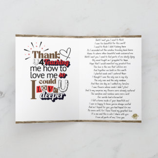 Tarjeta de poesía 1 de conexión de amor de alma pl