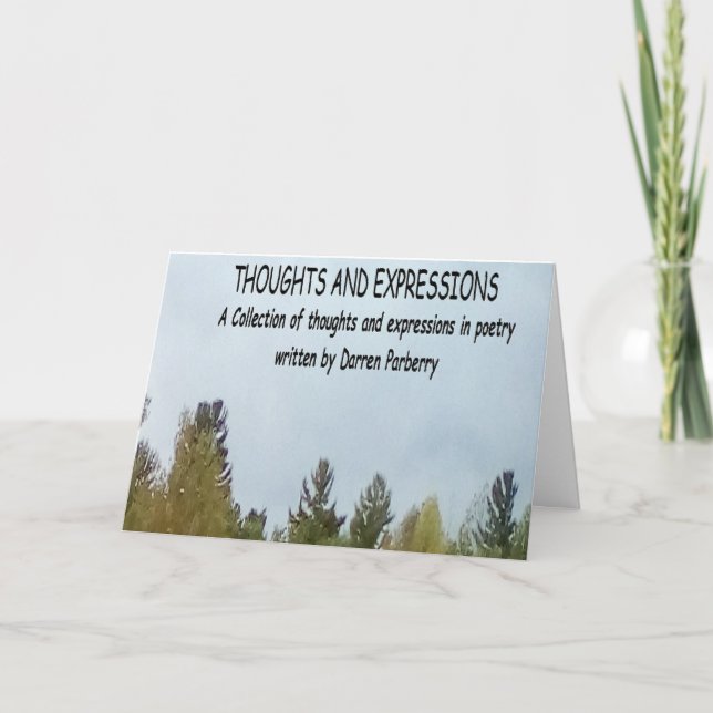 Tarjeta de poesía de fuego (Anverso)