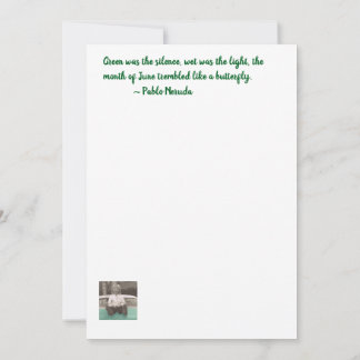 Tarjeta de poesía Rainforest