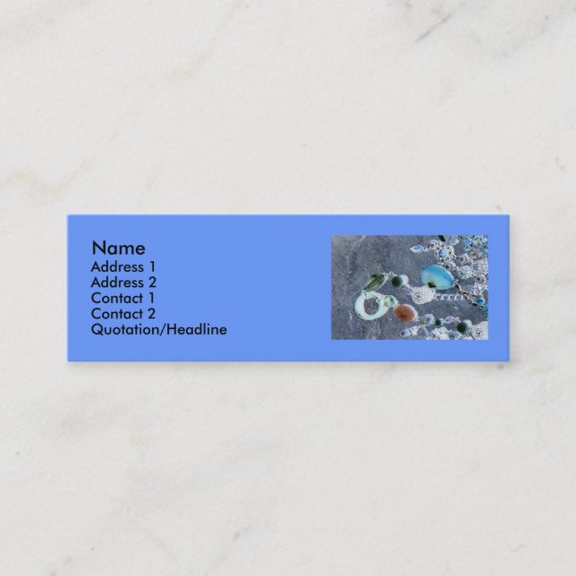 Tarjeta de Pofile del efecto de la joya (Anverso)