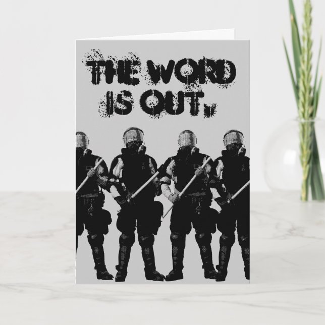 Tarjeta de policía antidisturbios de personalizabl (Anverso)