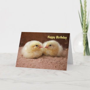 Tarjeta de pollitas CUMPLEAÑOS