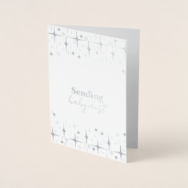 Tarjeta de polvo para bebé Deseos de fertilidad Re