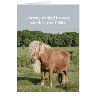 Tarjeta de poni de Shetland