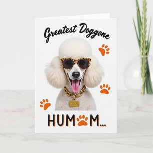 Tarjeta de Poodle con Huella de Pata y SASS