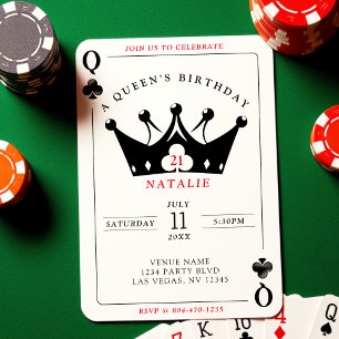 Tarjeta de póquer de la Reina de los Clubes del Ca