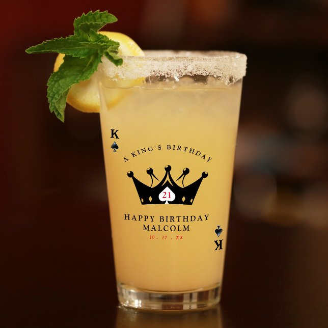 Tarjeta de póquer del Casino del Rey de las Espada (Let's Get Nauti Nautical Wedding Bar Drinks Menu
)