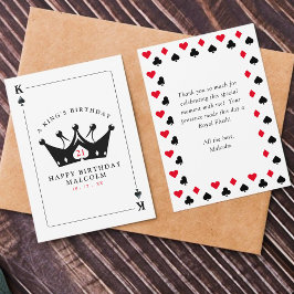 Tarjeta de póquer del Casino del Rey de las Espada