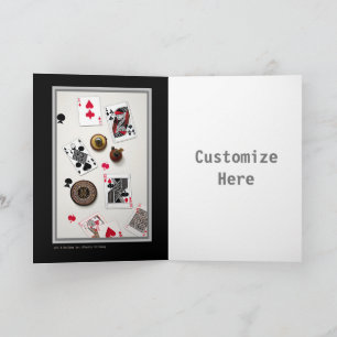 Tarjeta de póquer personalizable Artsy para jugado