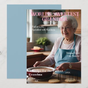 Tarjeta de portada de la revista más dulce del mun