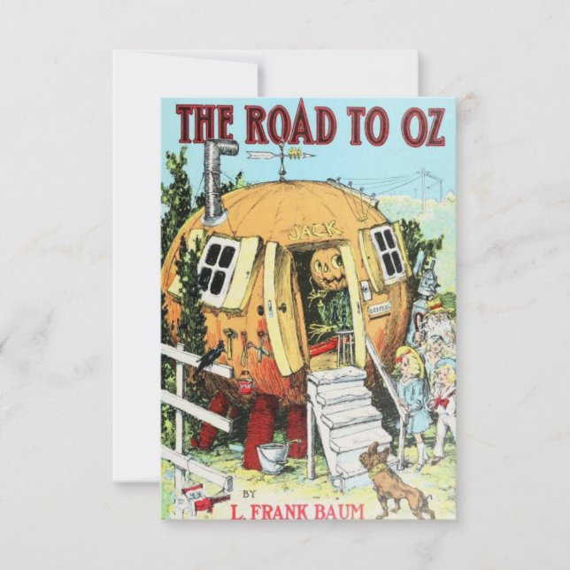 Tarjeta de portada del libro Road to Oz (Anverso)