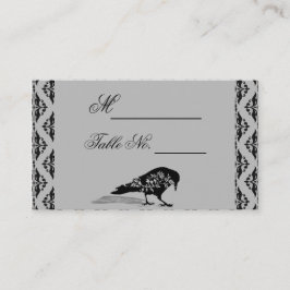 Tarjeta de posición del Boda del marco gótico del 