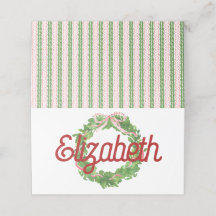 Tarjeta de posición plegada de la cinta roja