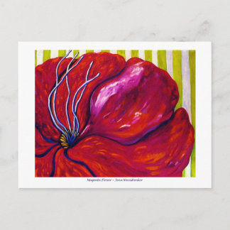 TARJETA DE POST de flor magenta