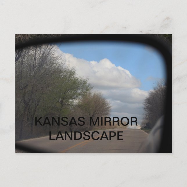 TARJETA DE POST DE KANSAS MIRROR LANDSCAPE (Anverso)
