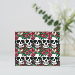Tarjeta De Post Del Día De Los Muertos - Halloween
