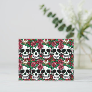 Tarjeta De Post Del Día De Los Muertos - Halloween