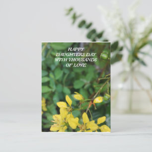 TARJETA DE POST PARA EL DÍA DE LAS HIJAS