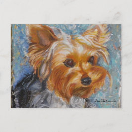 Tarjeta de Post Terrier de Yorkshire