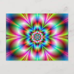 Tarjeta de posta de alimentación de flor