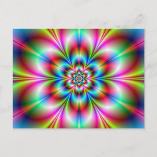 Tarjeta de posta de alimentación de flor