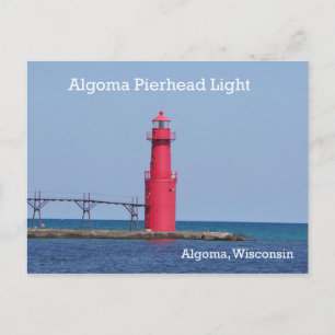 Tarjeta de posta de luz Algoma Pierhead