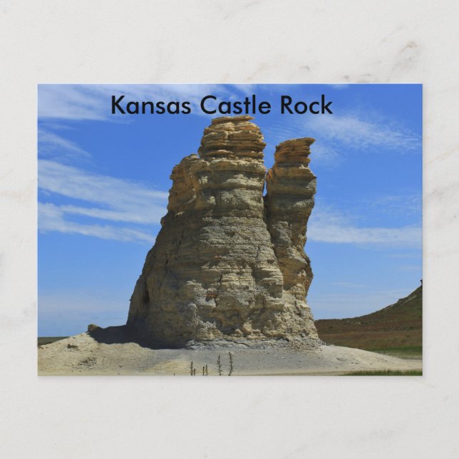 Tarjeta de posta de rock Kansas Castle (Anverso)