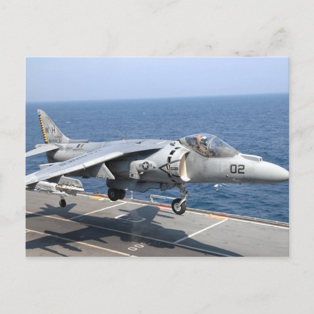 Tarjeta de postal AV-8B Harrier (Anverso)