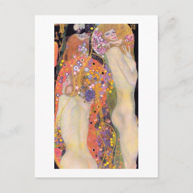 TARJETA DE POSTAL : GUSTAV KLIMT : SERPIENTES DE A (Anverso)